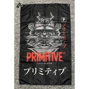 Primitive Skateboarding Samarai Flag Black Samurai Mask 30x48" PA11BA21 NEW